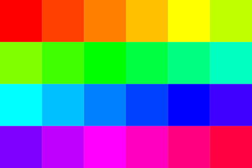24 color palette
