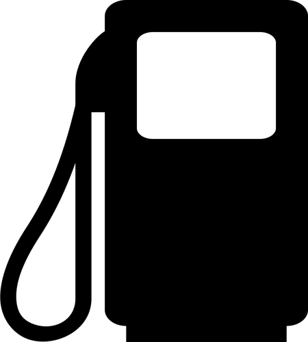Gambar vektor pictogram untuk pompa bensin