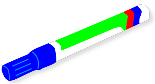 Синий маркер векторное изображение