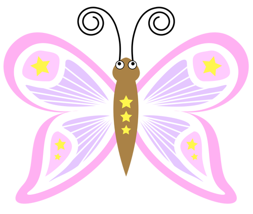 Růžový motýlek