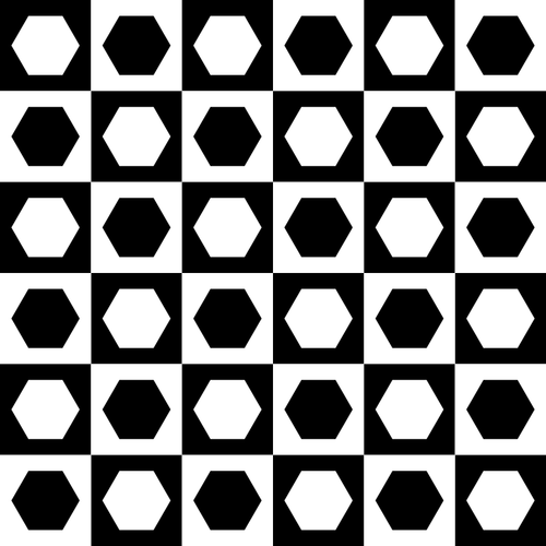 チェス盤の六角形