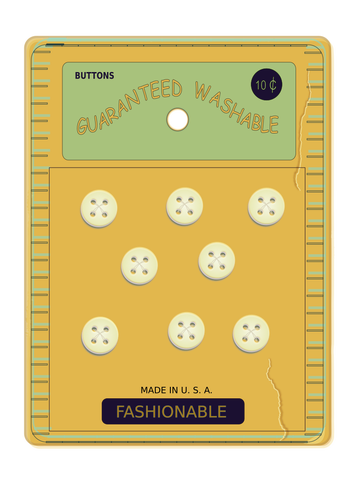 Vintage button card