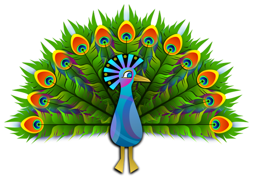 Peacock-Vektor-ClipArt