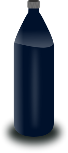 Zwarte water fles vector illustraties