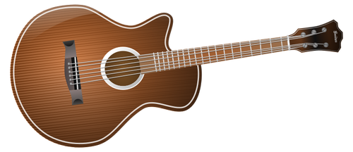 Image clipart vectoriel guitare acoustique