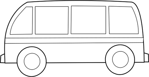 Bus overzicht vector
