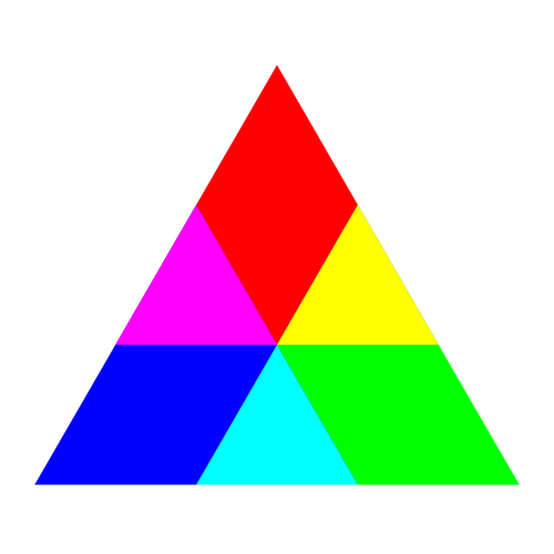 Triângulo colorido