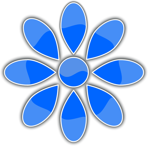 Image de fleur icône vectorielle