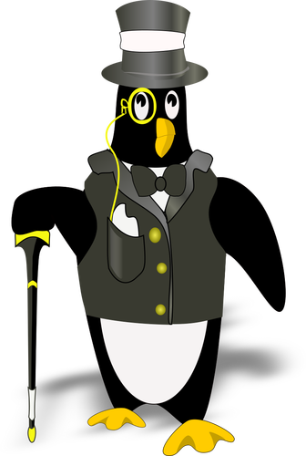 Penguin in tux