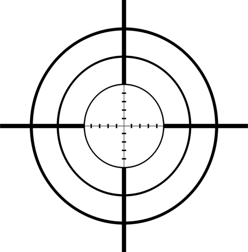 Sniper Fadenkreuz Vektor Zeichnung