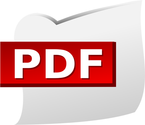 PDF Dokument-Symbol Vektor-ClipArt