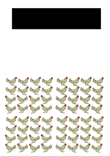 Identiske høner vektor illustrasjon