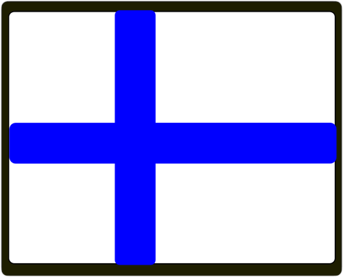 Bandera finlandesa vector