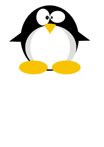 Confused Tux vector image