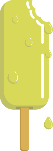 Ilustración de vector de helado de limón