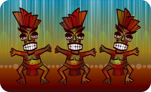 Imagen vectorial de danza africana