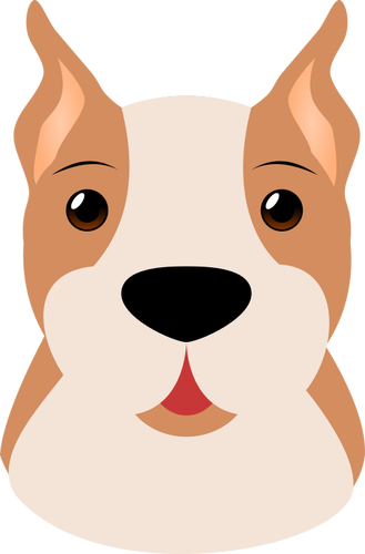 Imagem de desenho animado da cabeça de cachorro