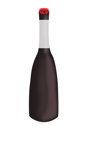 Image vectorielle de bière brune bouteille
