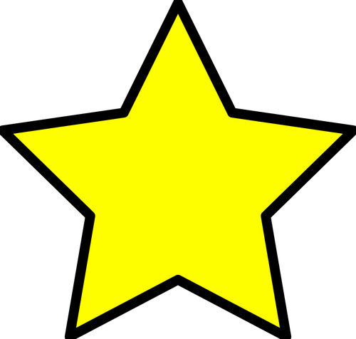 黄色の星像