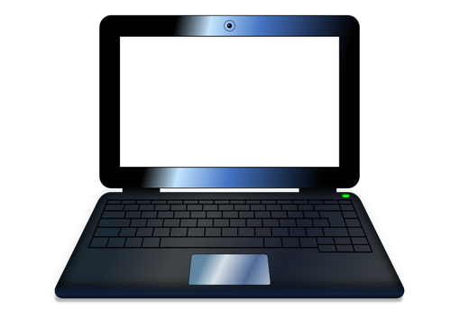 Ноутбук с пустой экран векторной графики