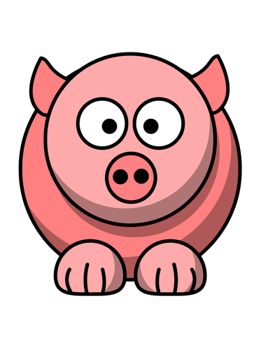 Schwein-Cartoon-Stil