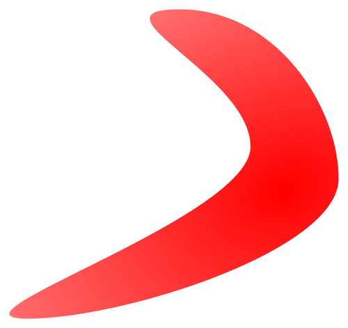 Boomerang çizim vektör