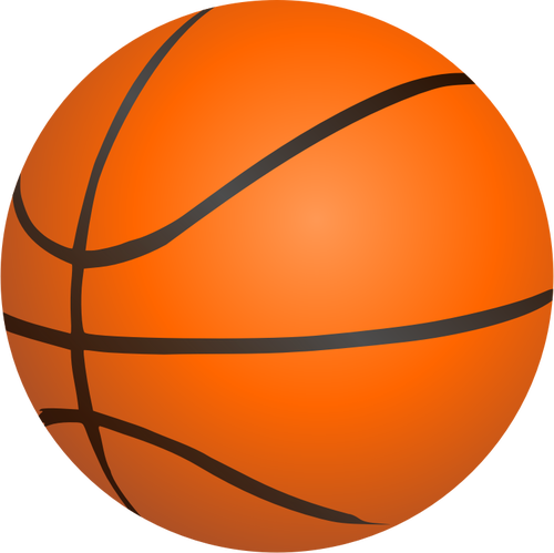 ClipArt vettoriali palla di basket fotorealistica
