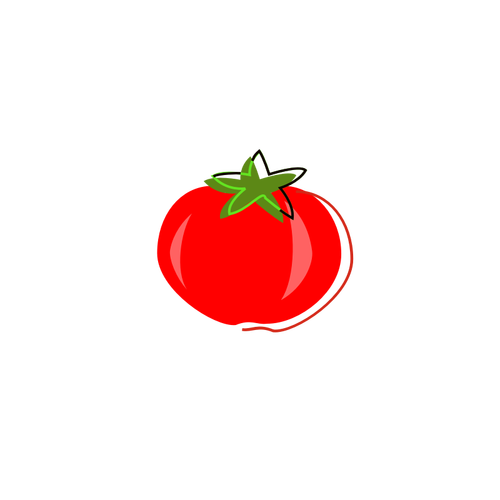 Sztuka pomidor grafiki wektorowej