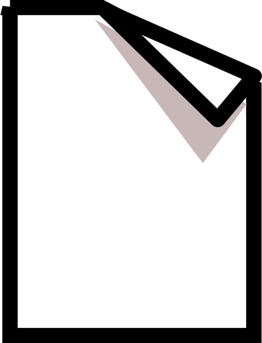 Vektorbild av ny sida symbol