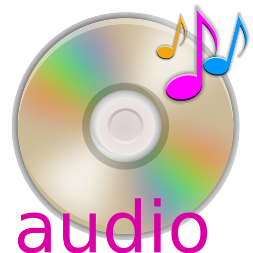 Audio CD vektor grafis