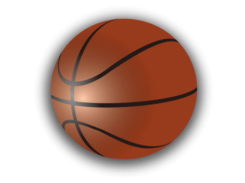 बास्केटबॉल गेंद वेक्टर चित्रण