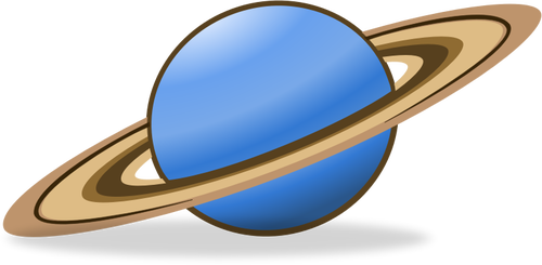 Planeetta Saturnuksen vektori clipart-kuvake