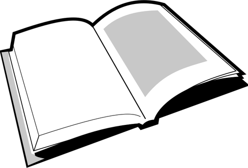 Открытая книга стилизованное изображение