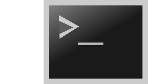 Immagine vettoriale di icona finestra terminale