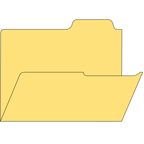 Желтый закрытый словарь векторное изображение