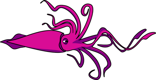 Vektor image av blekksprut