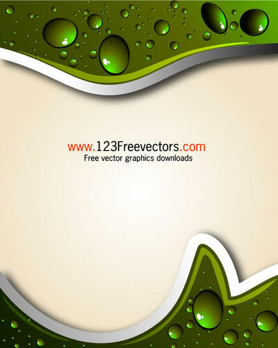 Abstract Background with Water Drops Vector Illustration