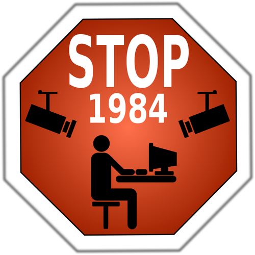 1984 vector afbeelding stoppen