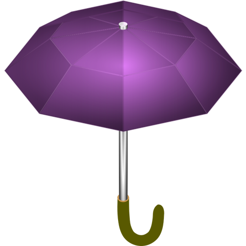 Dessin vectoriel de parapluie violet