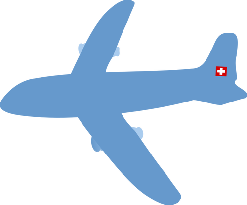 Swiss pesawat vektor