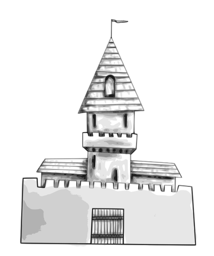 Castle vector drawing