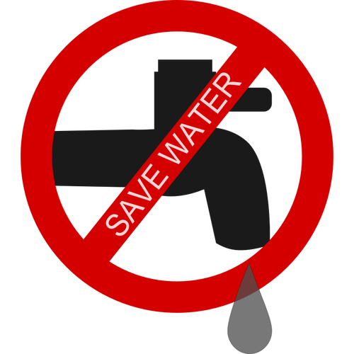 Water logo vector afbeelding opslaan