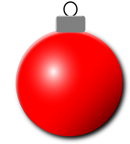 Imagem de vetor de ornamento de Natal vermelho