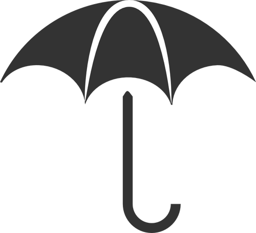 Yağmur koruma piktogram vektör küçük resim