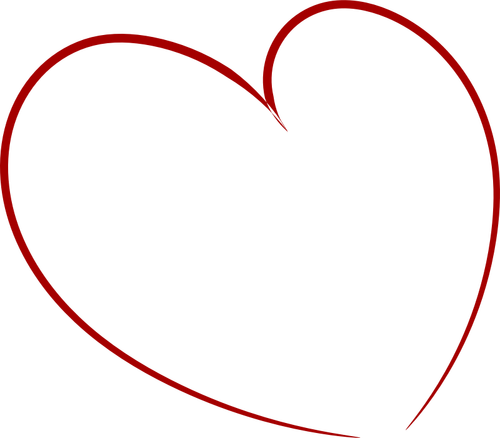 Potlood getekend hart vector illustraties