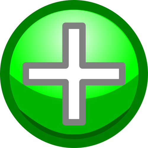 Grüne plus -symbol