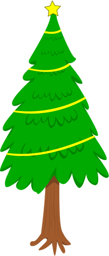 شجرة عيد الميلاد الطبيعية ناقلات مقطع الفن