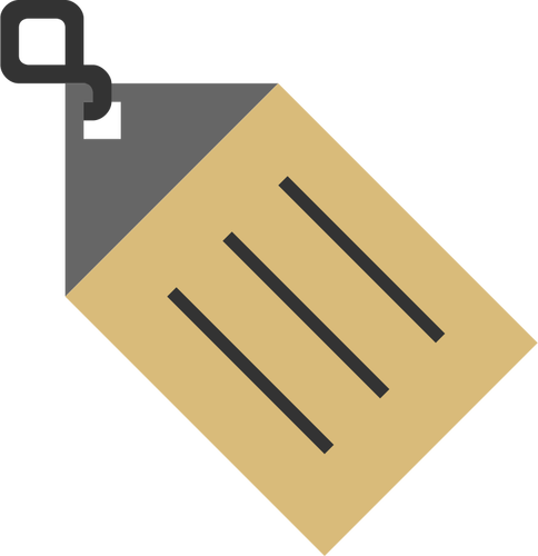 Ilustración vectorial del icono de etiqueta de nombre