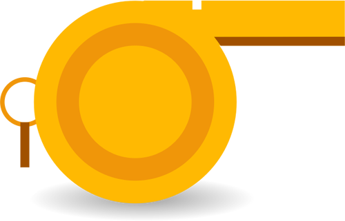Oranžový píšťalka vektorový obrázek