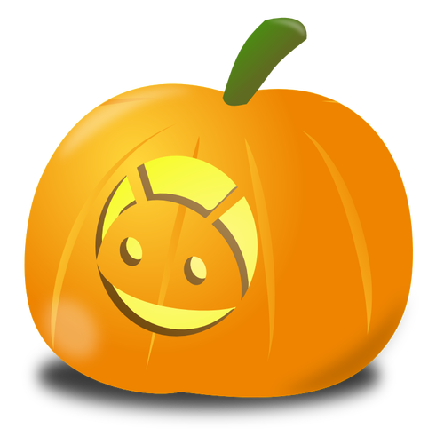 Android pumpkin vector drawing